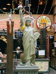 Decorated Statue of Liberty replica