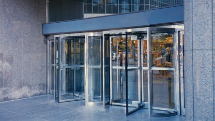 The Bay Queen Street revolving door entrance