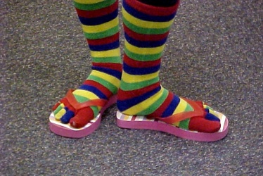 Toe socks with flip-flops