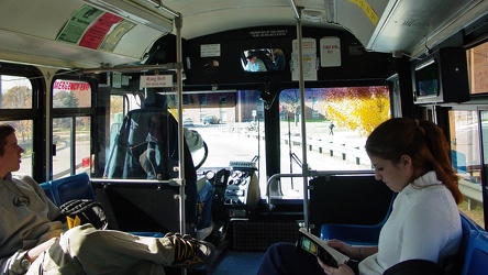 Interior of Harrisonburg Transit bus 53