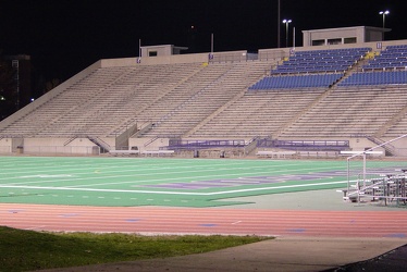 Bridgeforth Stadium at night