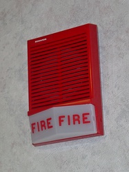 Edwards fire alarm horn/strobe at Taylor Hall