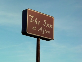 Original sign for The Inn at Afton