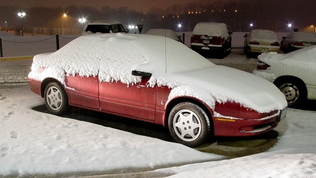 Snow-covered Saturn