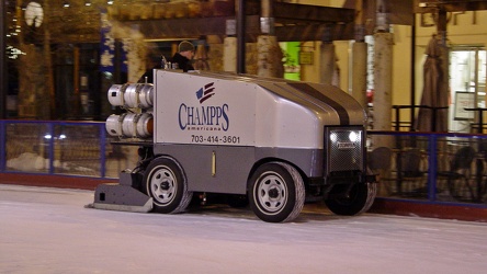 Ice resurfacer at Pentagon Row