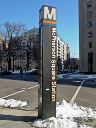 McPherson square station entrance pylon