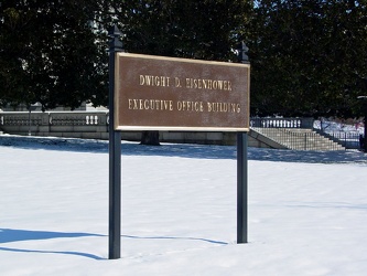 Sign for Eisenhower Executive Office Building