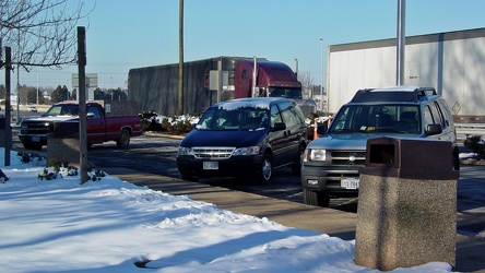 Parking lot at the Manassas rest area