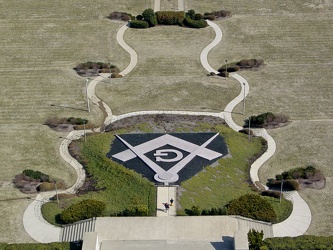 Square and Compasses on the grounds of the George Washington Masonic National Memorial [01]