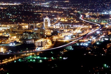 Roanoke, Virginia at night, 2003