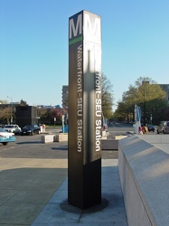 Waterfront-SEU station entrance pylon