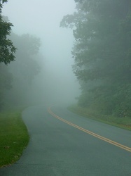 Fog on the Blue Ridge Parkway