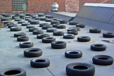 Tires on a roof [02]