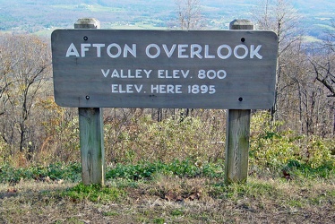 Afton Overlook sign