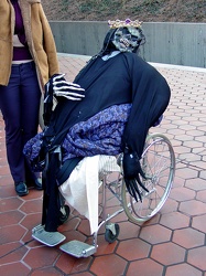 Monster in wheelchair