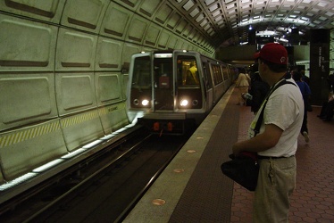 Red Line train arriving at Union Station