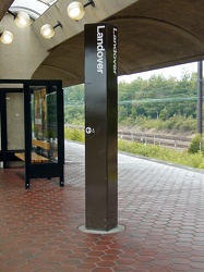 Platform pylon at Landover