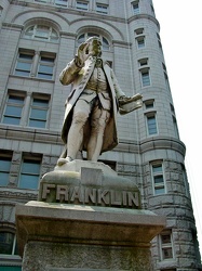 Ben Franklin statue at Old Post Office