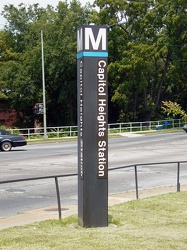 Capitol Heights station entrance pylon