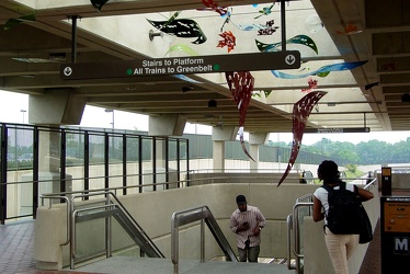 Station artwork at Branch Avenue