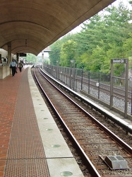 Curved platform at Brookland-CUA