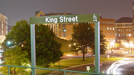 Station name plaque at King Street