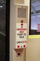 Emergency intercom on car 3276