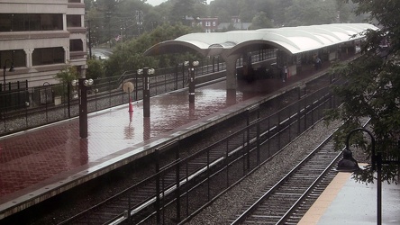 Silver Spring station from MARC bridge