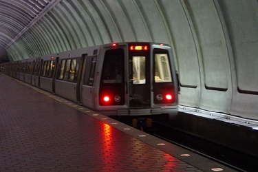 Train at Cleveland Park station