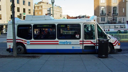 Metrobus 3705 at Connecticut Avenue and Q Street NW