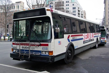 Metrobus in use as a roadblock