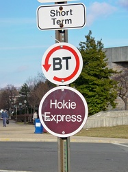 Blacksburg Transit sign