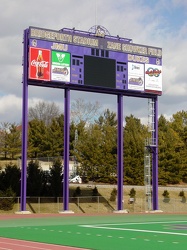 Scoreboard at Bridgeforth Stadium