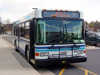 Harrisonburg Transit bus 49 at Godwin Hall