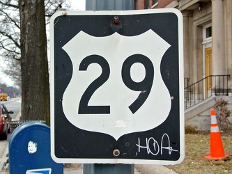 US 29 shield on Rhode Island Avenue NW [02]