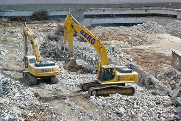 Heavy equipment at 1117 North 19th Street site