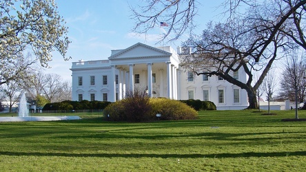 The White House in late afternoon