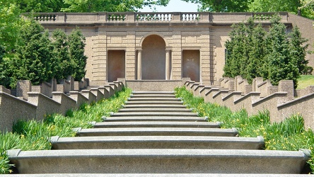 Fountain in Meridian Hill Park, turned off