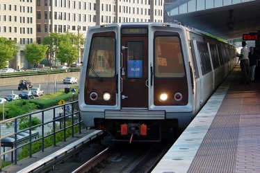 Blue Line train arriving at King Street station