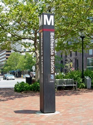 Bethesda Metro station entrance pylon [02]