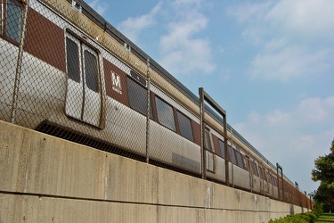 Red Line train at Rockville station