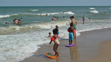 People playing in the surf [01]