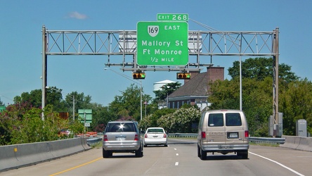 Sign for Exit 268