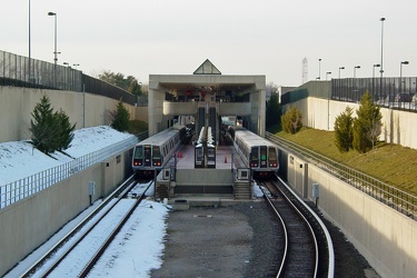 Branch Avenue station from Capital Gateway Drive