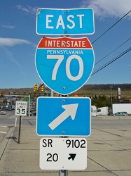 Sign for Interstate 70 eastbound