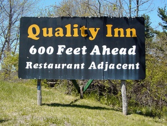 Quality Inn sign near Breezewood