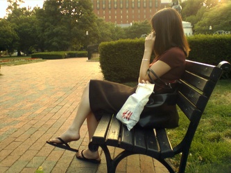 Woman in Lafayette Square