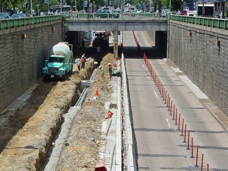 Reconstruction of Connecticut Avenue under Dupont Circle