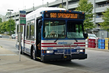 Metrobus 3027 at Franconia-Springfield