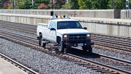 CSX high rail truck at Greenbelt